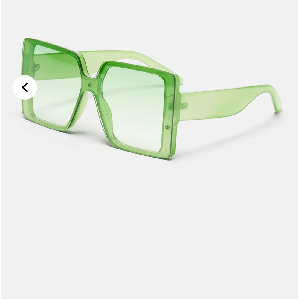 Fashion Nova Green Oversized Sunglasses